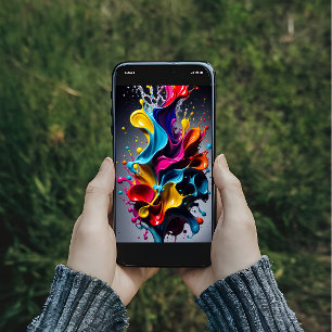 Liquid splashing colours poster