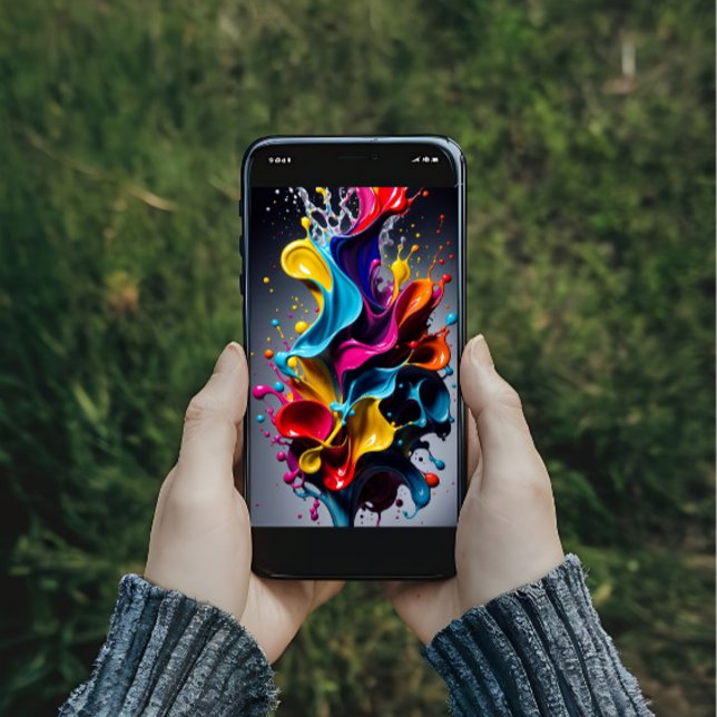 Liquid splashing colours poster (Creator Uploaded)