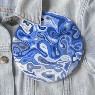 Liquid surface 10 6 cm round badge