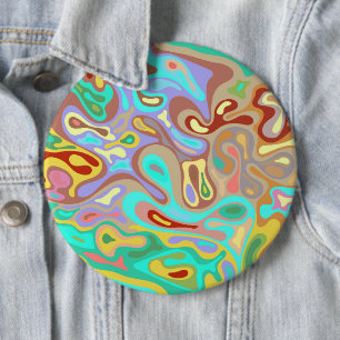 Liquid surface 12 6 cm round badge