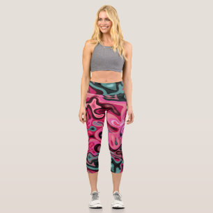 Liquid surface 5 capri leggings