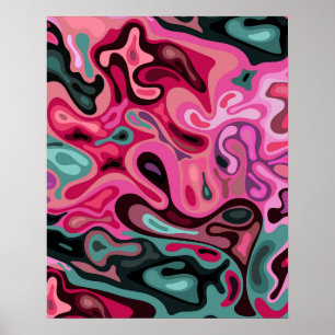 Liquid surface 5 poster