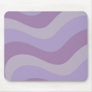 Liquid Swirl Purple Flow Groovy Stripe Y2K Pattern Mouse Mat