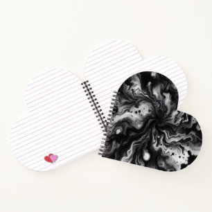 Liquid Tie Die Heart Notebook