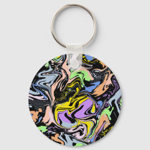 Liquify Abstraction Key Ring