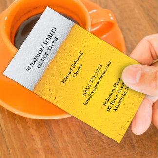 Liquor Beer Store Business Card