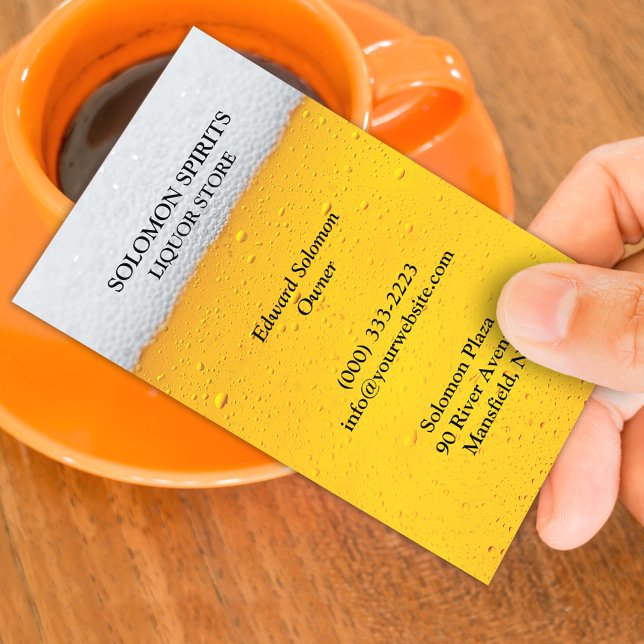 Liquor Beer Store Business Card (Creator Uploaded)