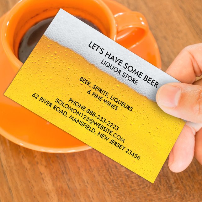 Liquor Beer Store Business Card (Creator Uploaded)