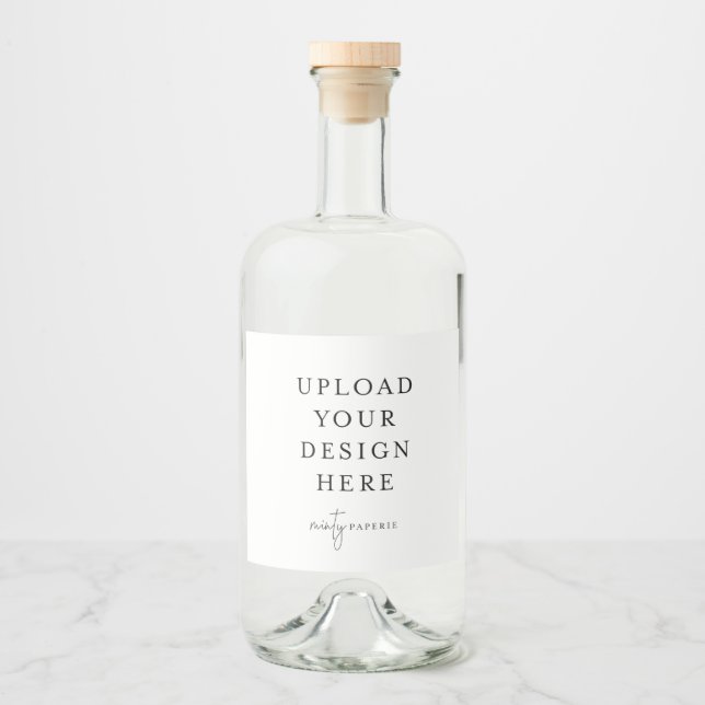 Liquor Bottle Label 4" x 3.5" (set of 6) (Front)