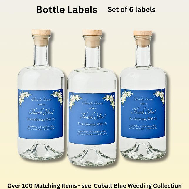 Liquor Bottle Labels, Cobalt Blue Label (Creator Uploaded)