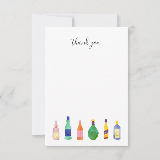 Liquor Bottle thank you note (Front)