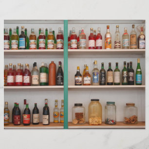 Liquor bottles flyer