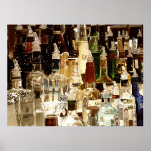Liquor Bottles Poster