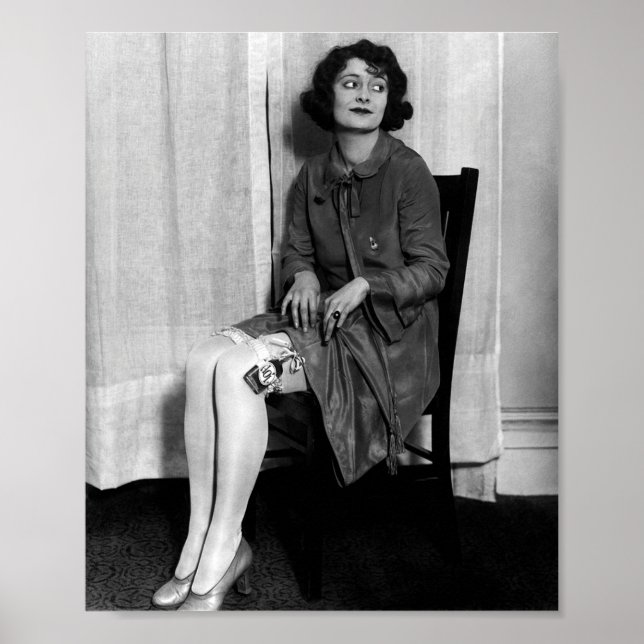 LIQUOR GARTER BELT FLASK - PROHIBITION POSTER (Front)