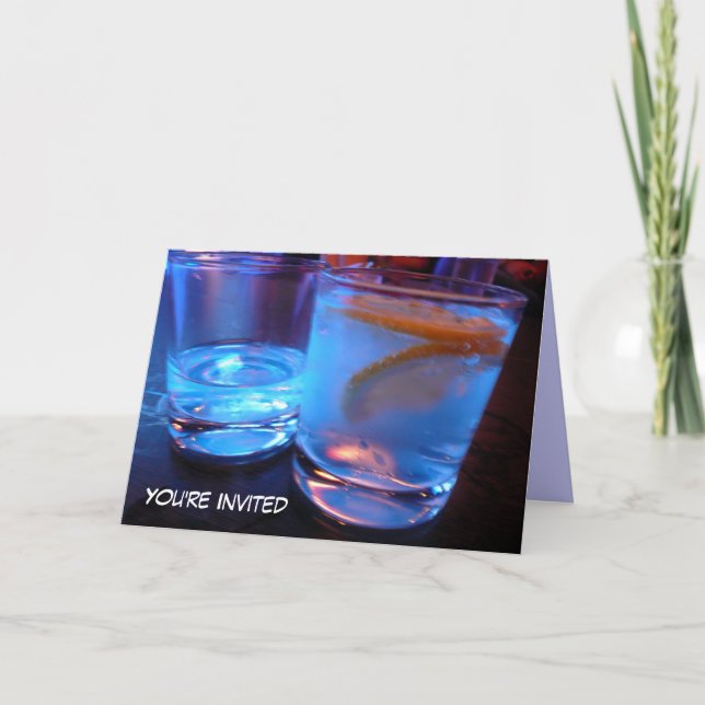 liquor glasses party invite (Front)