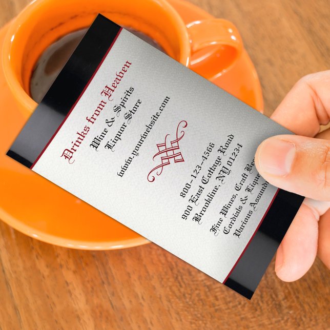 Liquor Wine Store Business Card (Creator Uploaded)