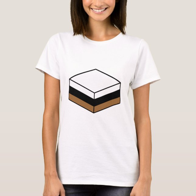 Liquorice All Sort - White, Black and Brown T-Shirt (Front)
