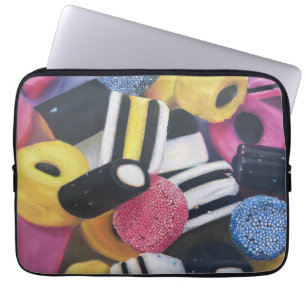 Liquorice all sorts laptop sleeve