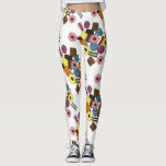 Liquorice Allsorts All Sorts Candy Candies Foodie Leggings<br><div class="desc">Leggings feature an original marker illustration of a delicious handful of liquorice allsorts candies. Great for your favourite foodie!</div>