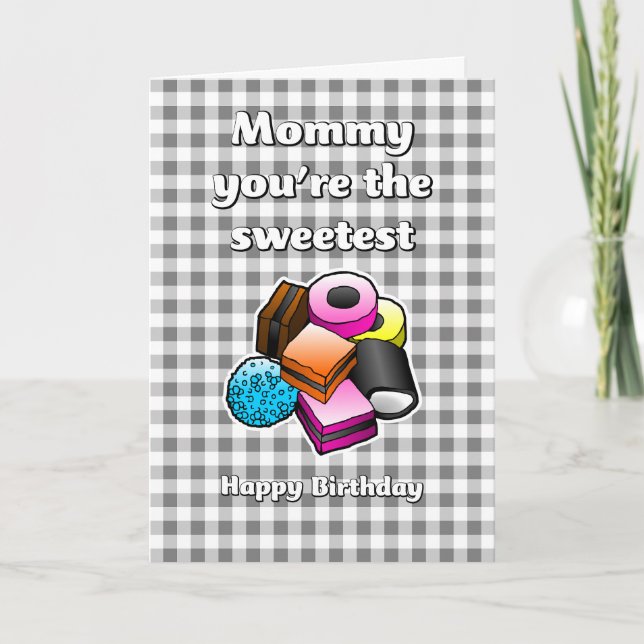 Liquorice Allsorts Birthday Card (Front)