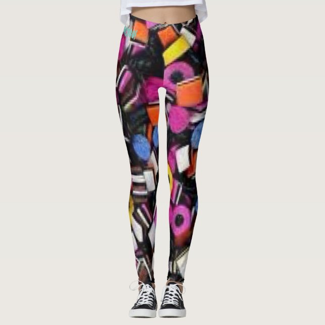 Liquorice Allsorts!  CBDOilPrincess! Leggings (Front)