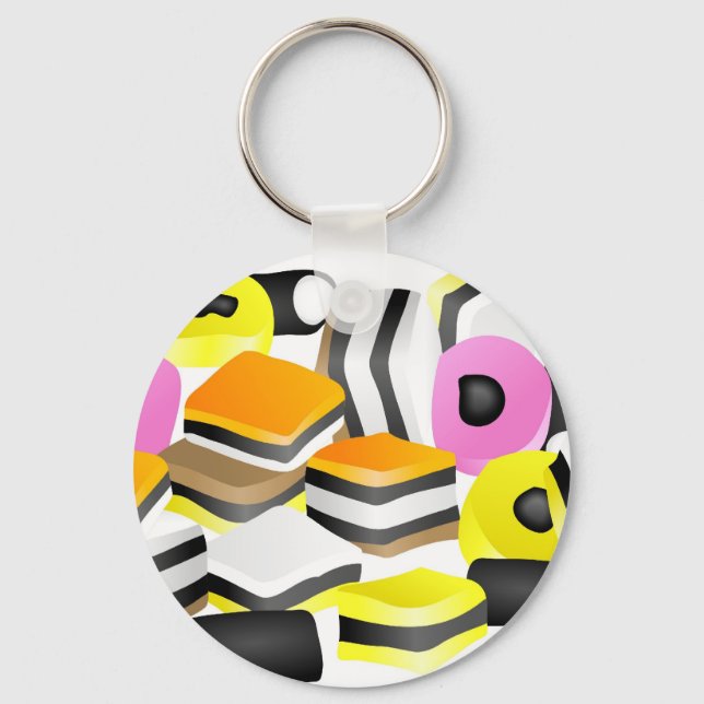 Liquorice Allsorts Key Ring (Front)