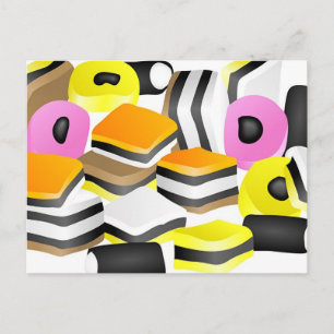 Liquorice Allsorts Postcard