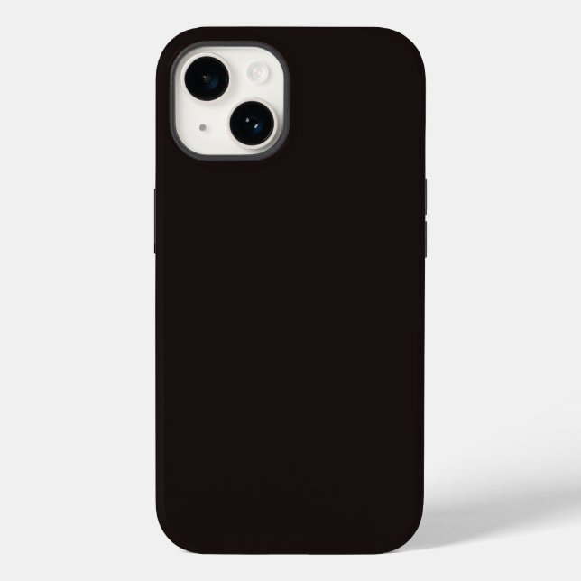 Liquorice Black Tough iPhone 14 Case (Back)