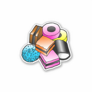 Liquorice Confectionery Sticker