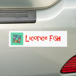 Liquorice Fish Bumper Sticker