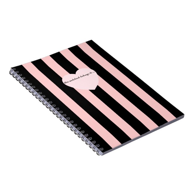Liquorice Stripes Notebook (Right Side)