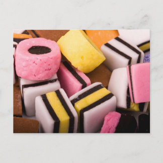 Liquorice Sweets Postcard