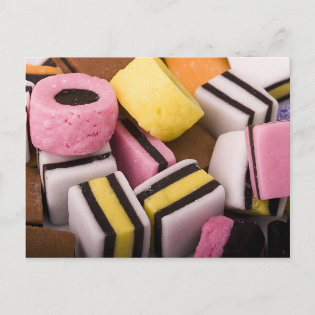 Liquorice Sweets Postcard (Front)