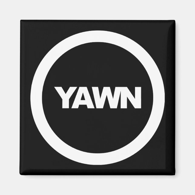 Liquorice Yawn Brand Fridge Magnet (Front)