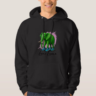 Lirili Larila Funny Italian Cactus Meme Elephant Hoodie