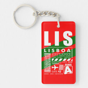 LIS Lisbon Airport Key Ring
