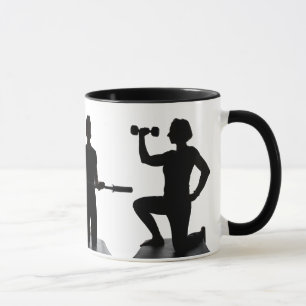 Lisa Carusone Silhouette Exercise Mug
