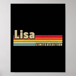 Lisa Gift Name Personalised Birthday Fun Christmas Poster