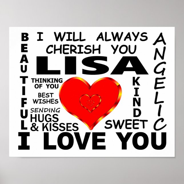 Lisa I Love You Poster (Front)