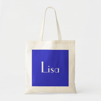 Lisa In Blue And White III Tote Bag