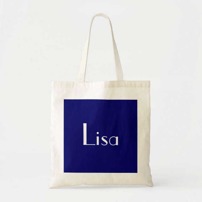 Lisa In Navy IV Tote Bag (Front)