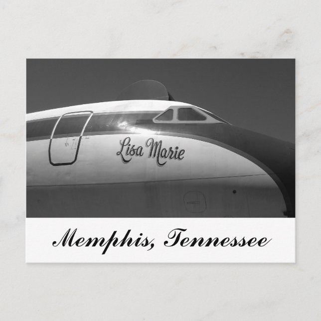 Lisa Marie Aeroplane Memphis Tennessee Postcard (Front)