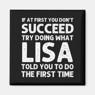 Lisa Name D Birthday Funny Christmas Jo  Magnet