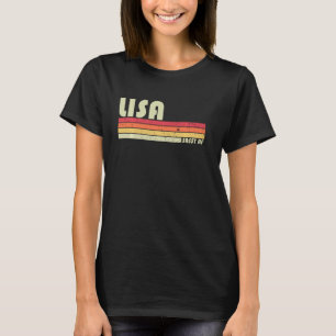 Lisa  Name Personalized Retro Vintage 80s 90s Birt T-Shirt