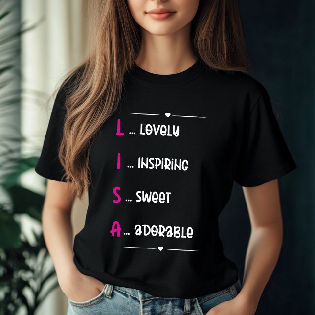 Lisa Personalised Name Design T-Shirt (Creator Uploaded)