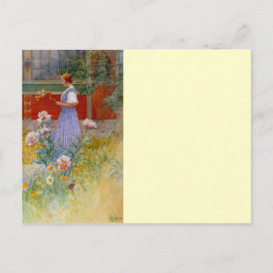 Lisbeth with Peonies Postcard