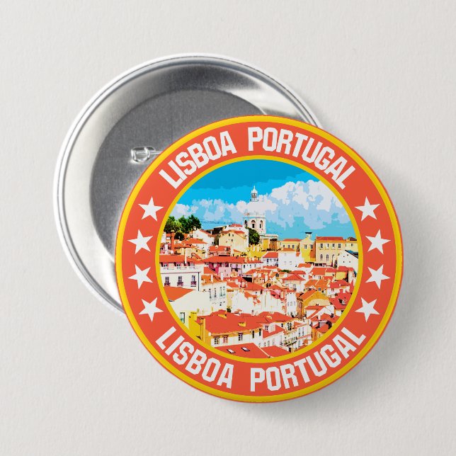 Lisboa                                             7.5 cm round badge (Front & Back)