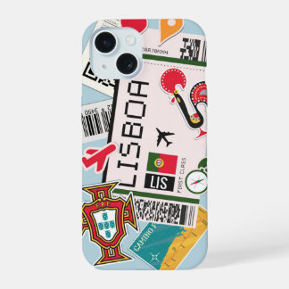Lisboa Boarding Pass iPhone 15 Case
