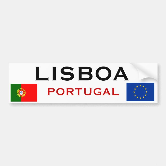 Lisboa* Bumper Sticker (Front)