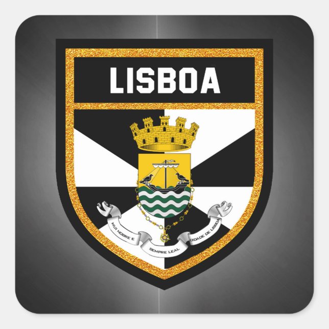 Lisboa  Flag Square Sticker (Front)